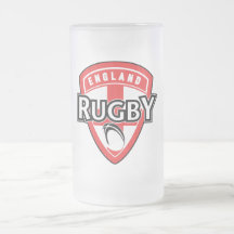 rugby ball shield england cross flag coffee mug
