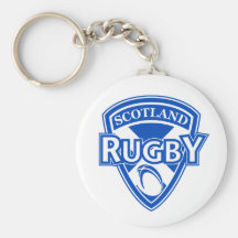 rugby ball shield scotland flag key chains