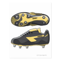 Rugby boots postcards