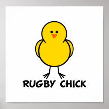Rugby Chick Print