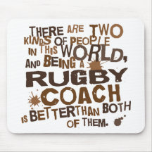 Rugby Coach Gift Mouse Pads