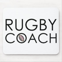 Rugby Coach Mouse Pads