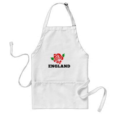 Rugby England English Rose Apron