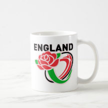 Rugby England English Rose Ball Mug