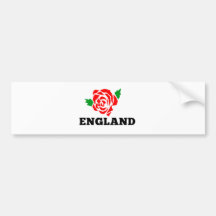 Rugby England English Rose Bumper Sticker