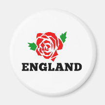 Rugby England English Rose Refrigerator Magnet