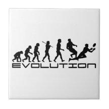 Rugby Football Sport Evolution Art Ceramic Tile