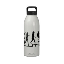 Rugby Football Sport Evolution Art Drinking Bottle
