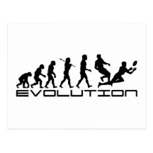 Rugby Football Sport Evolution Art Post Cards