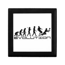 Rugby Football Sport Evolution Art Trinket Box