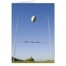Rugby Goal Greeting Cards