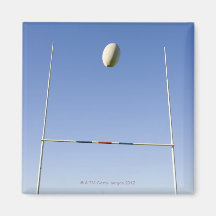 Rugby Goal Refrigerator Magnet