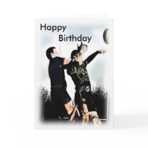Rugby  Happy Birthday Cards