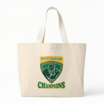 Rugby player Australia Champions shield Tote Bag