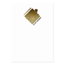 rugby player metallic gold give blood, play rugby business card template