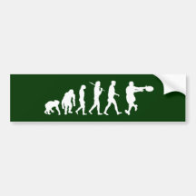 Rugby players backline passing tackling evolution bumper stickers