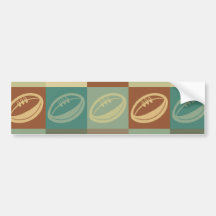 Rugby Pop Art Bumper Sticker