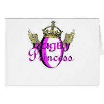 Rugby Princess Greeting Cards