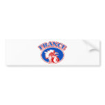rugby rooster cockerel head france bumper stickers