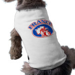 rugby rooster cockerel head france dog tee