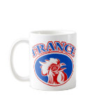 rugby rooster cockerel head france coffee mugs