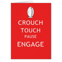 Rugby scrum instructions cards