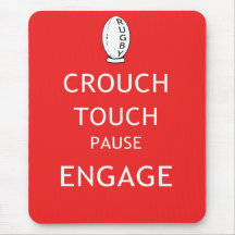 Rugby scrum instructions mouse pads
