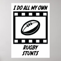 Rugby Stunts Posters