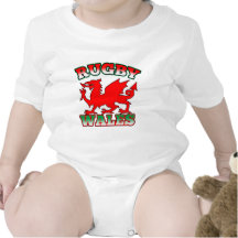 Rugby Wales Flag Dragon Tshirt