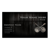 Rugged Duelling Banjos Business Card Template