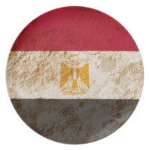 Rugged Egyptian Flag Plate