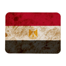 Rugged Egyptian Flag Rectangle Magnets