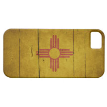 Rugged Wood New Mexico Flag iPhone 5 Cover