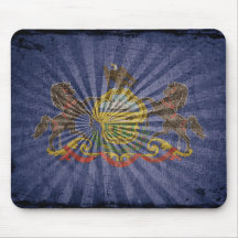 Rugged Wood Pennsylvania Flag Mouse Pads