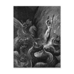 Ruggiero Rescuing Angelica by Gustave Doré postcards