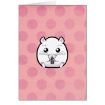 Rugular All White Syrian Hamster cards