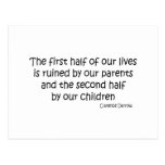 Ruined Life quote Postcard