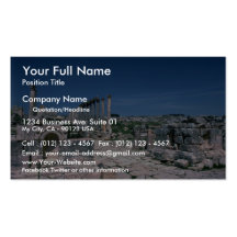Ruins along South Colonnade Street, Jarash, Jordan Business Card