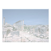 Ruins along South Colonnade Street, Jarash, Jordan Personalized Invitations