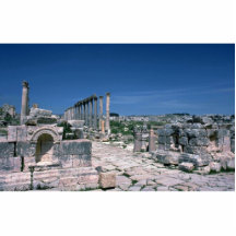 Ruins along South Colonnade Street, Jarash, Jordan Photo Cut Outs