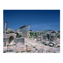 Ruins along South Colonnade Street, Jarash, Jordan Postcards