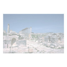 Ruins along South Colonnade Street, Jarash, Jordan Stationery Design