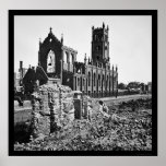 Ruins of Cathedral St. John in Charleston 1865 posters