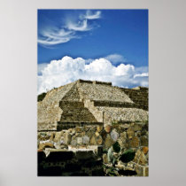 Ruins Of Monte Alban, Near Oaxaca Posters