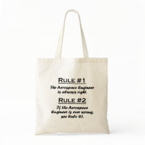 Rule Aerospace Engineer Tote Bags