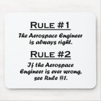 Rule Aerospace Engineer Mousepad