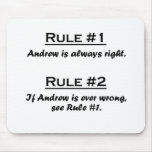 Rule Andrew Mouse Pad