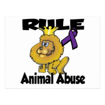 Rule Animal Abuse Post Cards
