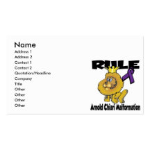 Rule Arnold Chiari Malformation Business Card Template