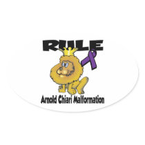 Rule Arnold Chiari Malformation Oval Sticker